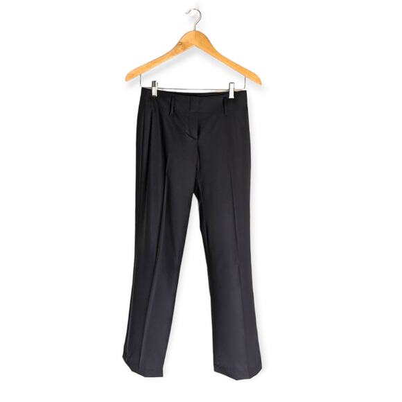 Hugo Boss Black Teresa Virgin Wool Blend Mid Rise Trousers Size Women's 2 - Picture 1 of 9